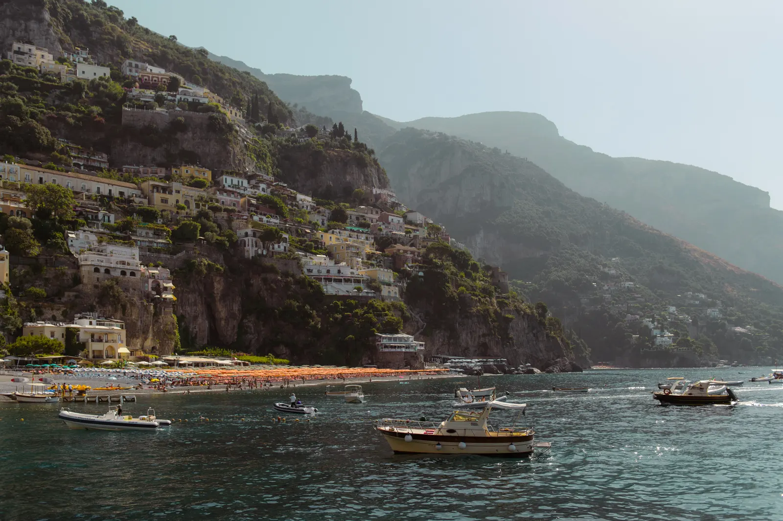 Wedding view over Positano on the Amalfi Coast