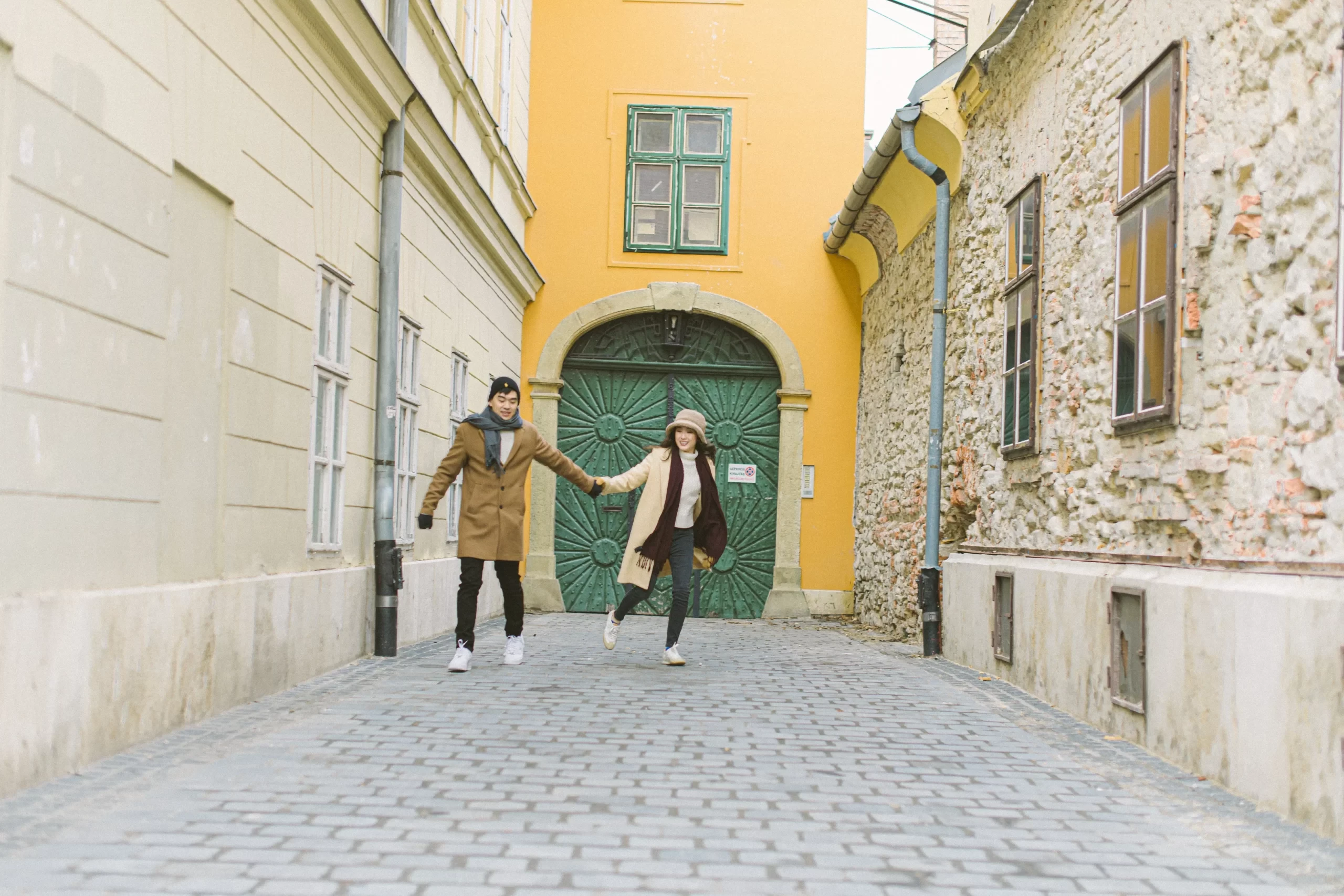 Budapest pre-wedding portrait by Janis Ratnieks