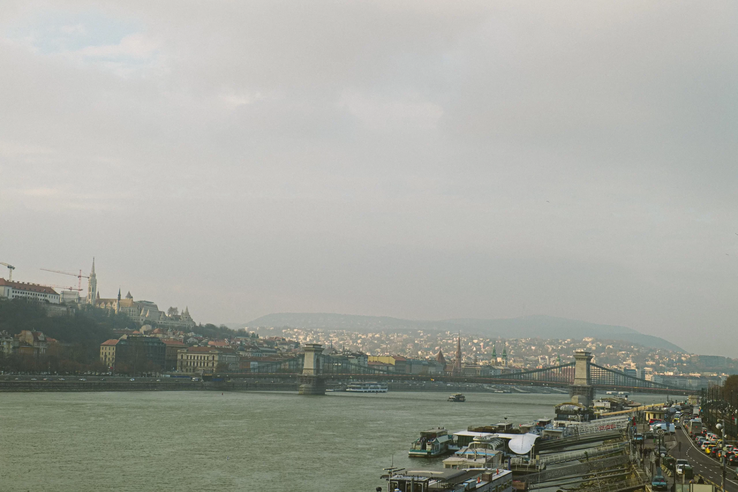 Natural couple portrait during a Budapest photoshoot