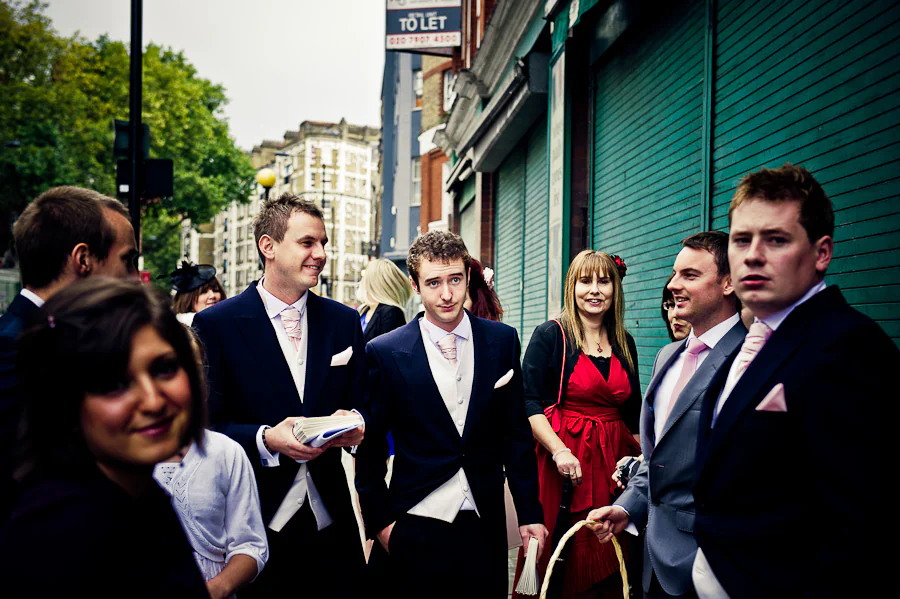 Zoe and Michael at their Catholic wedding in London