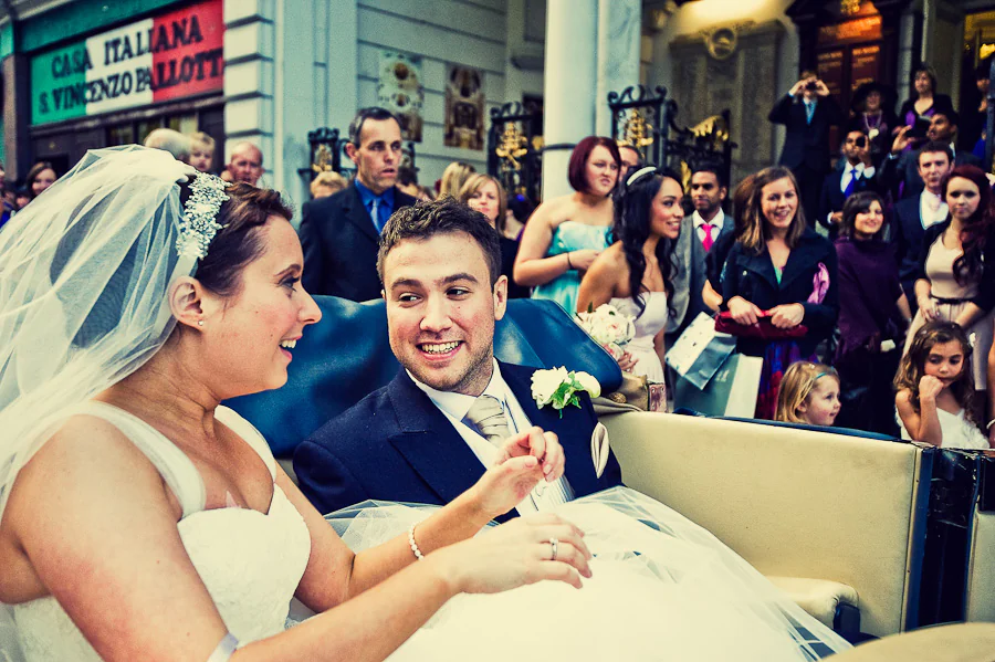 Wedding ceremony at St Peter’s Italian Church in London