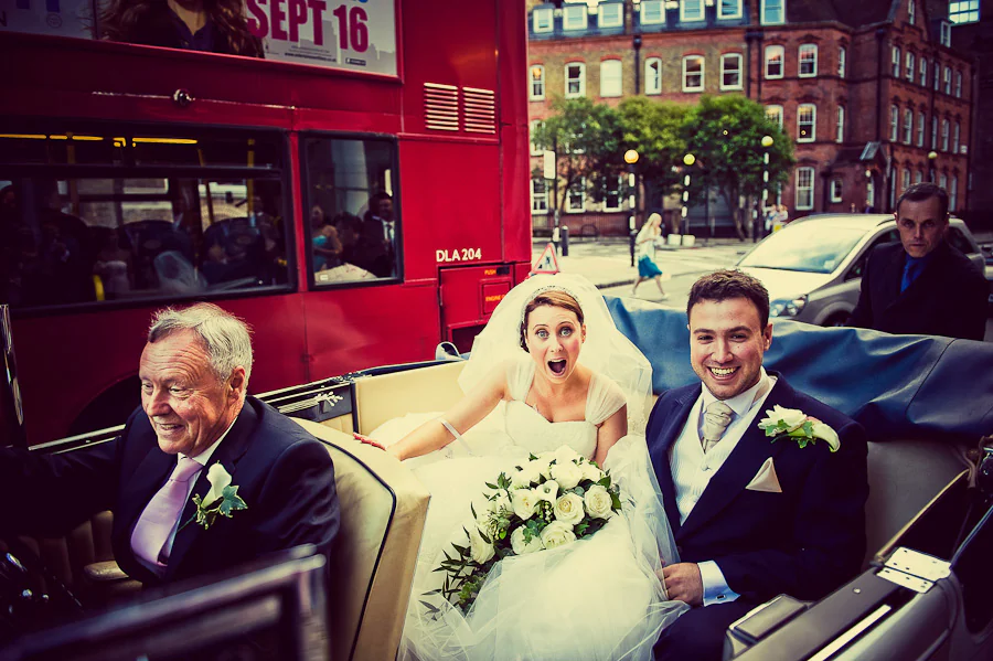 Guests at St Peter’s Italian Church wedding in London