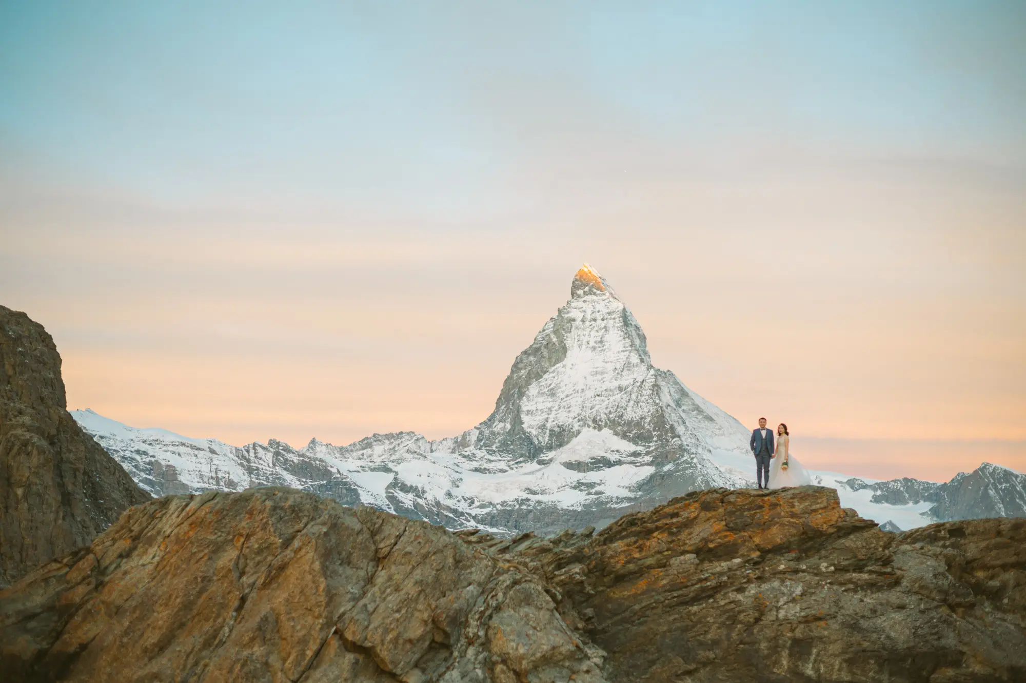 Swiss Alps pre-wedding photography by destination wedding photographer Janis Ratnieks