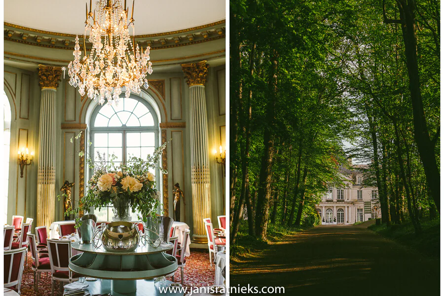 elegant french wedding chateau