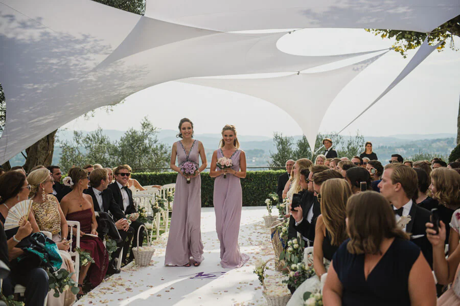 brides maids lavander dress