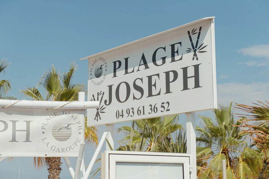 beach Cote d'Azure wedding