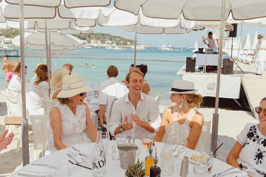 white theme beach wedding
