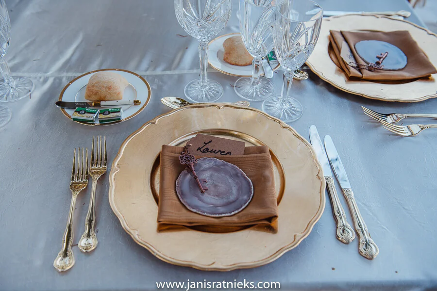 table setting for french wedding