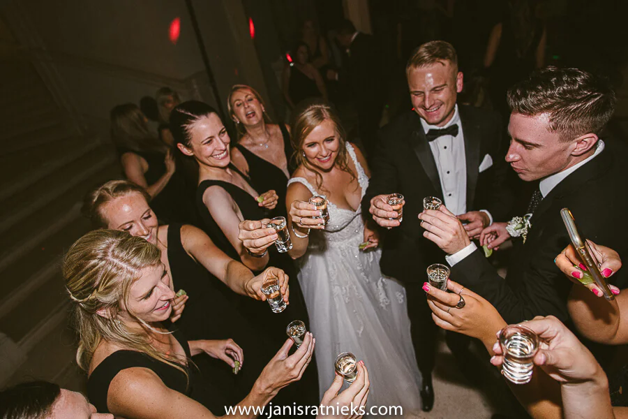 Dinner and the evening celebration