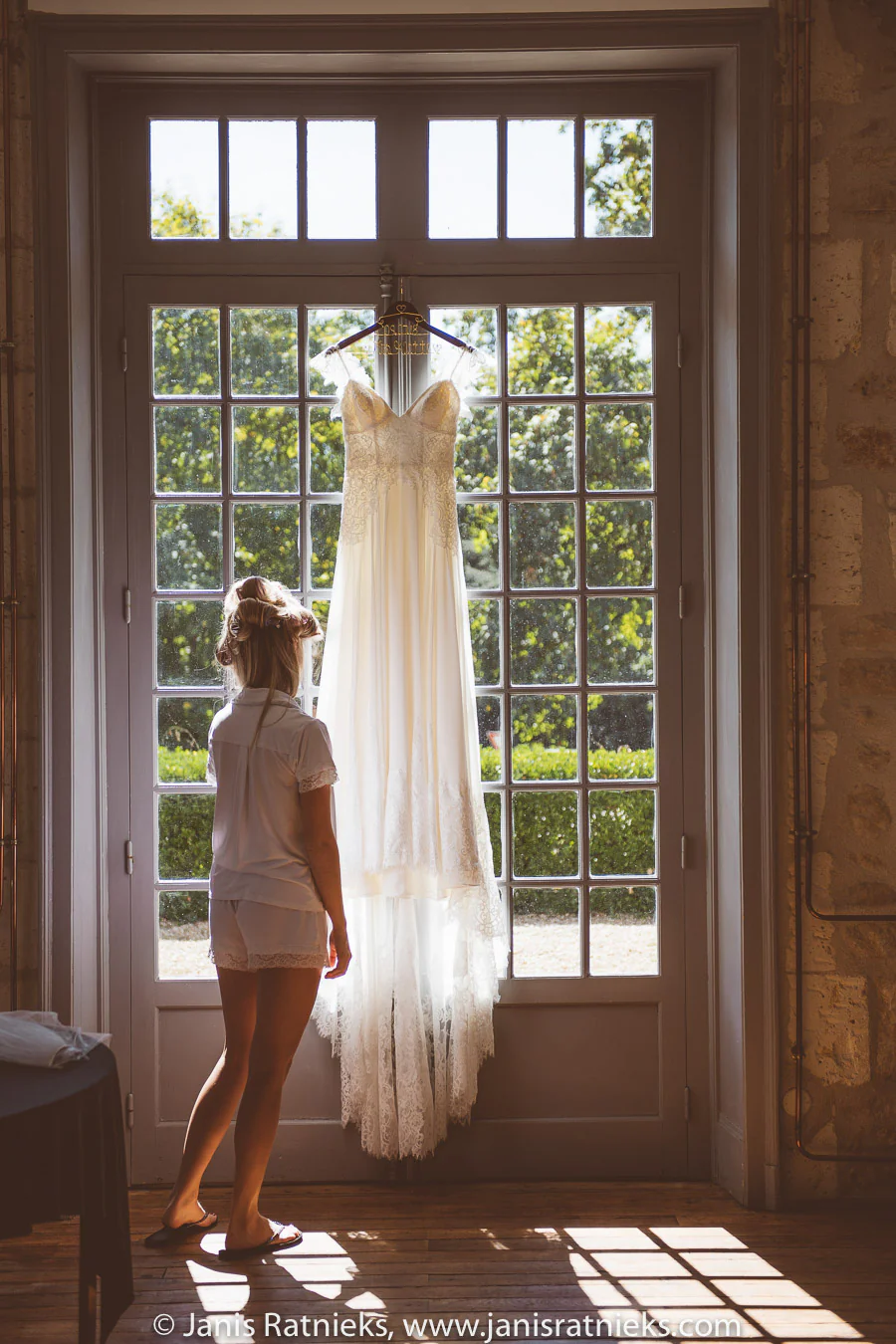 bride with the dress