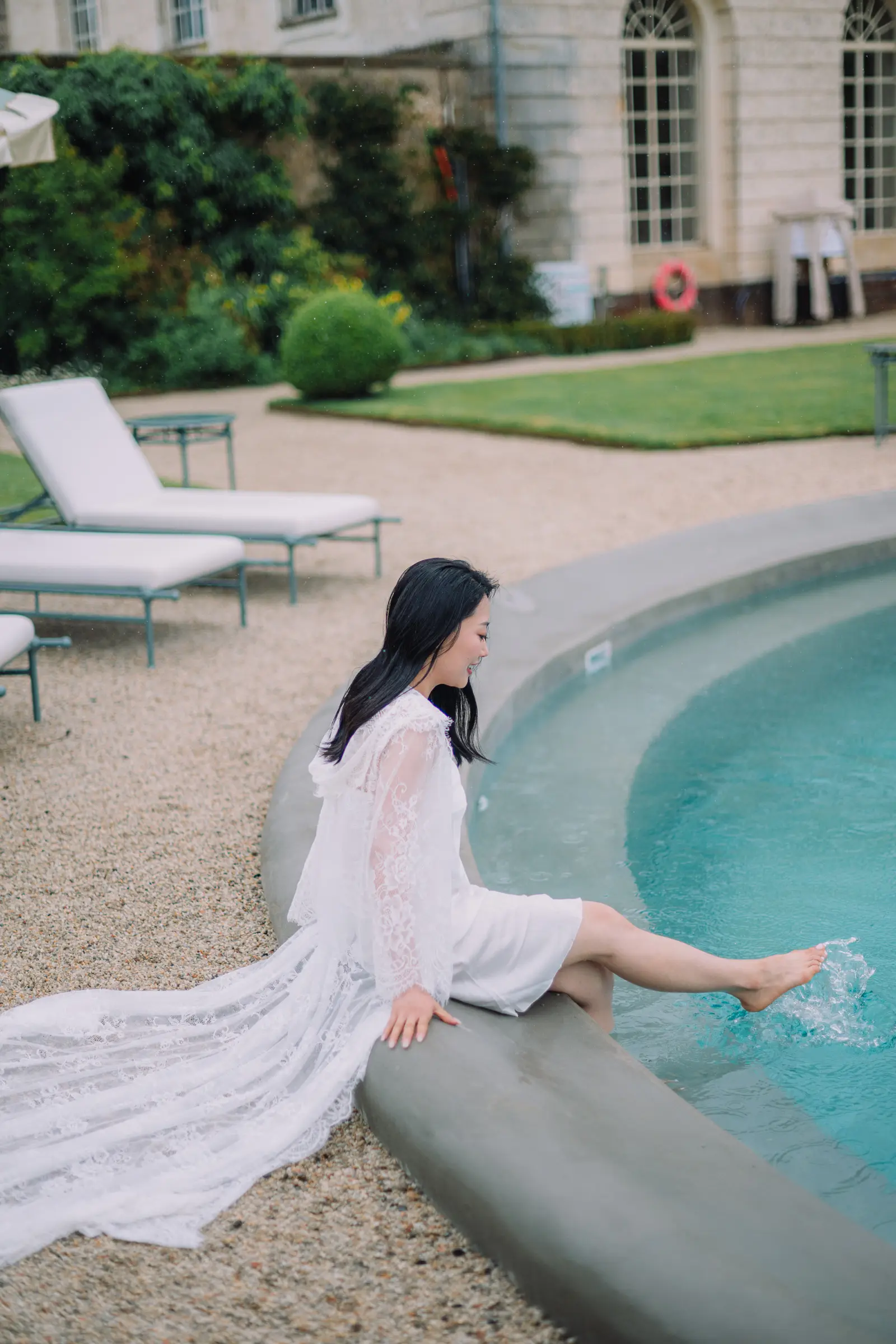 A garden ceremony, summer rain and an evening that ended in fireworks