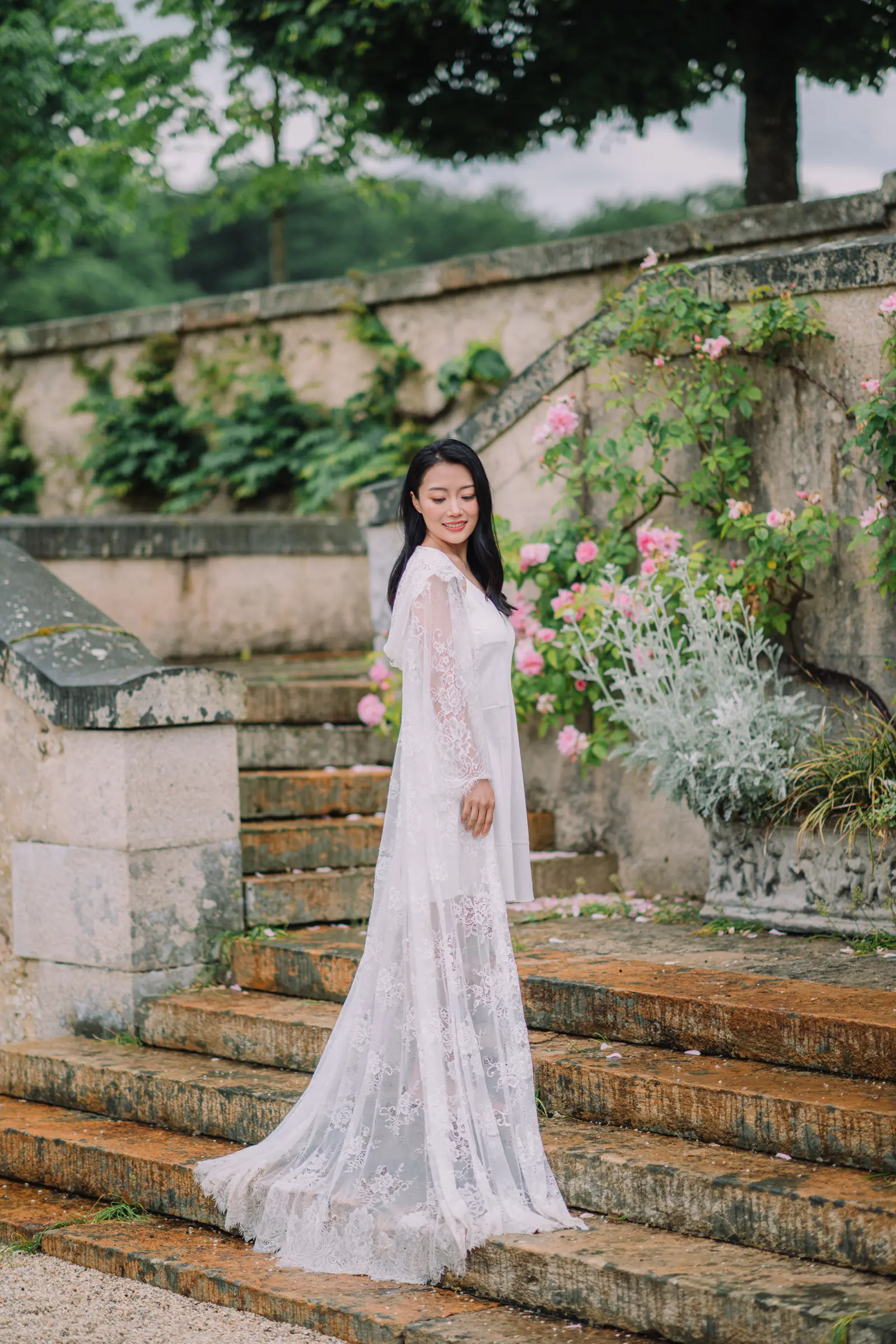 A garden ceremony, summer rain and an evening that ended in fireworks