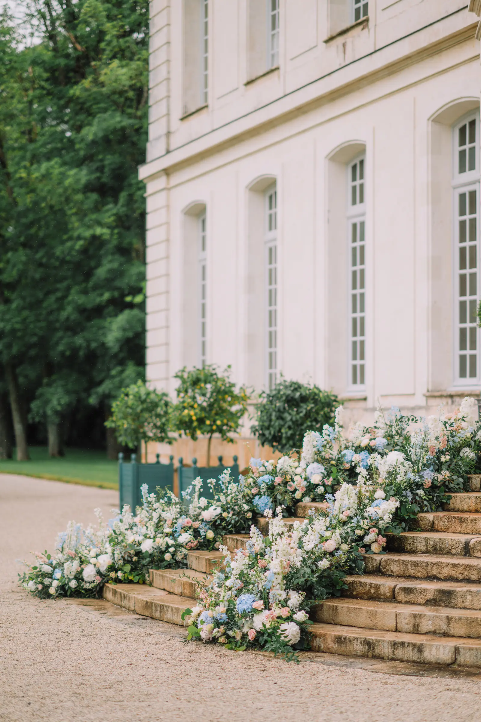 A garden ceremony, summer rain and an evening that ended in fireworks