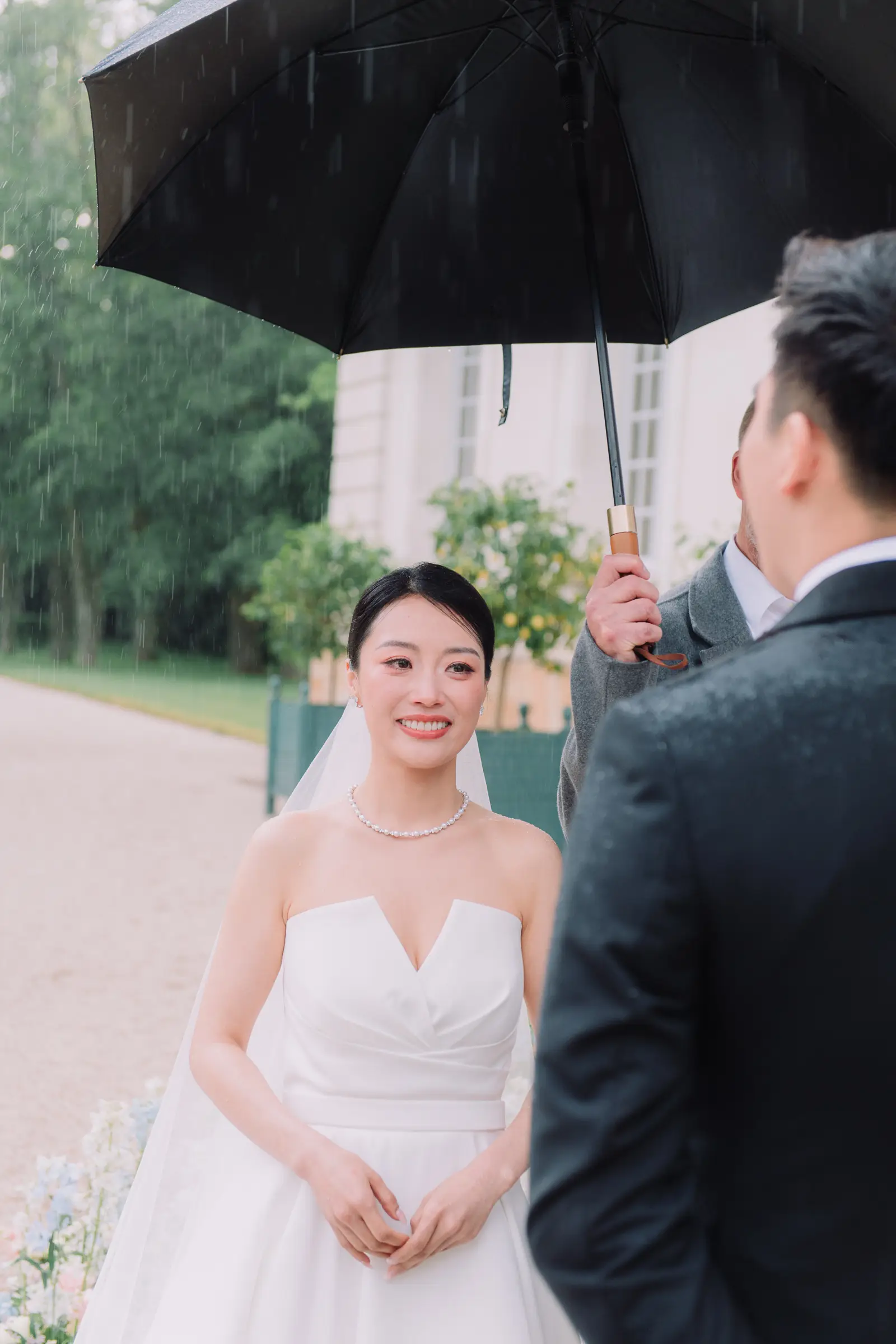 A garden ceremony, summer rain and an evening that ended in fireworks