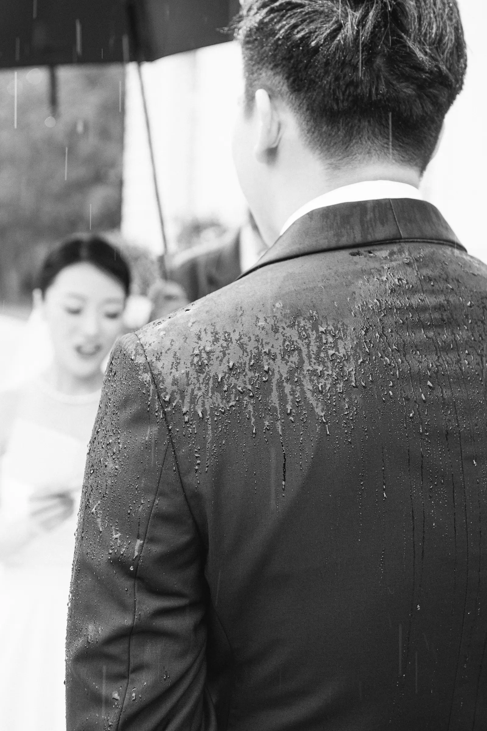 A garden ceremony, summer rain and an evening that ended in fireworks