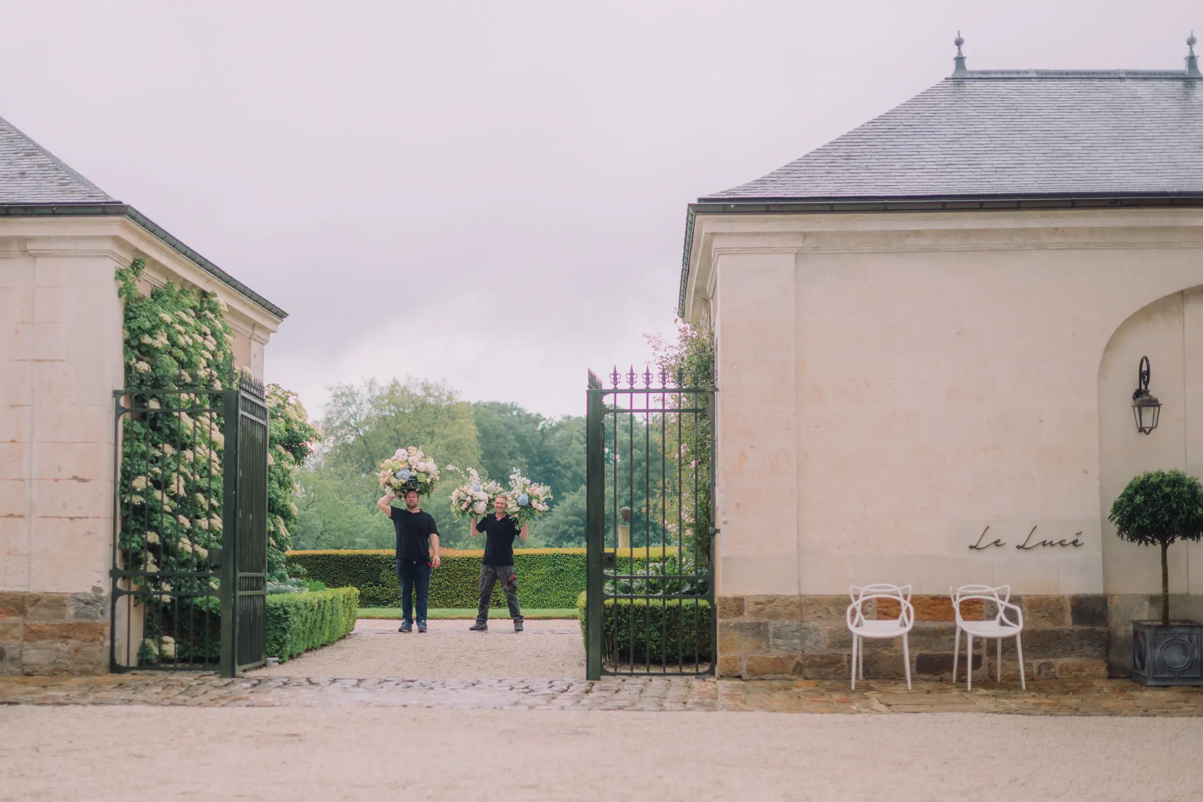 A garden ceremony, summer rain and an evening that ended in fireworks