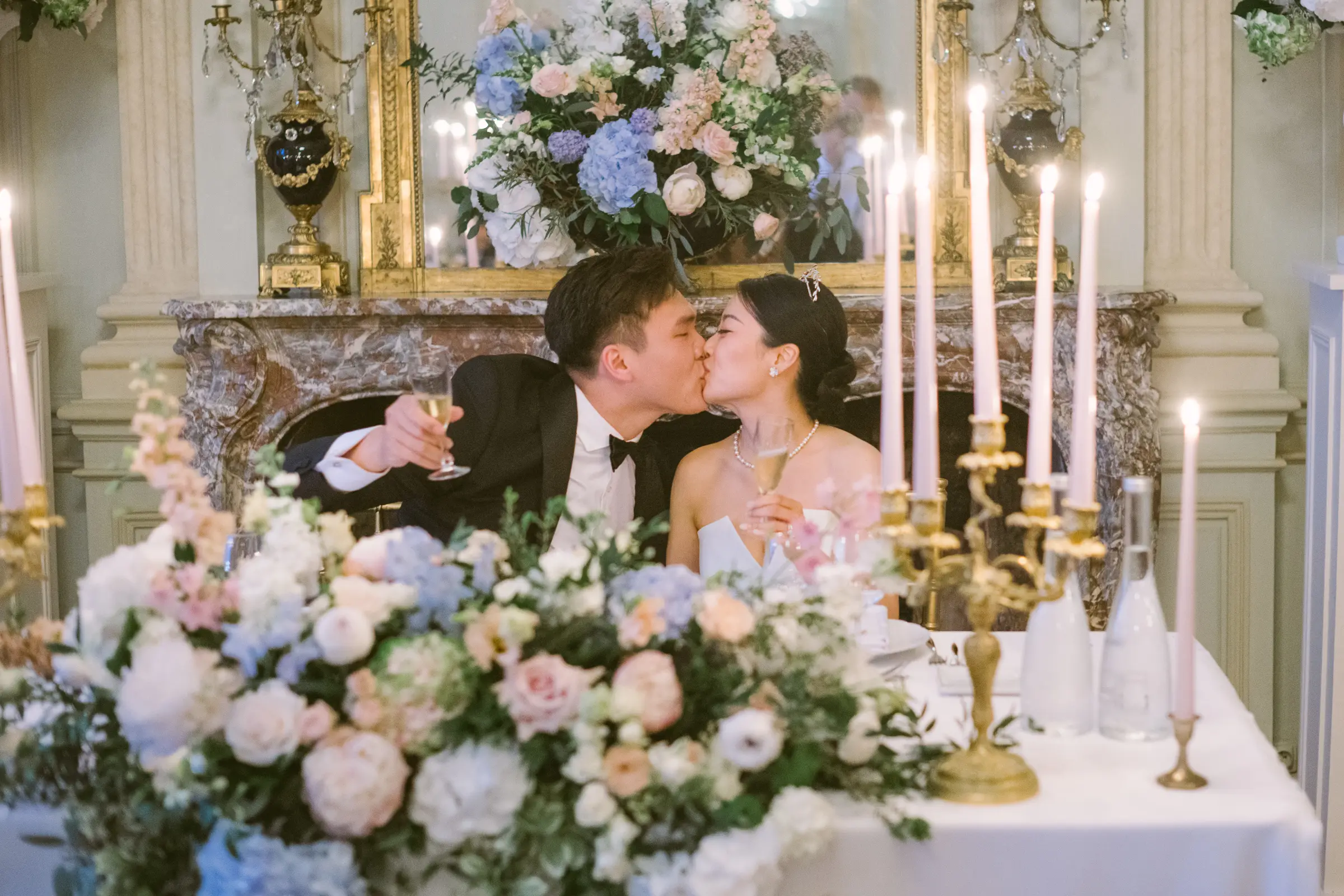 A garden ceremony, summer rain and an evening that ended in fireworks