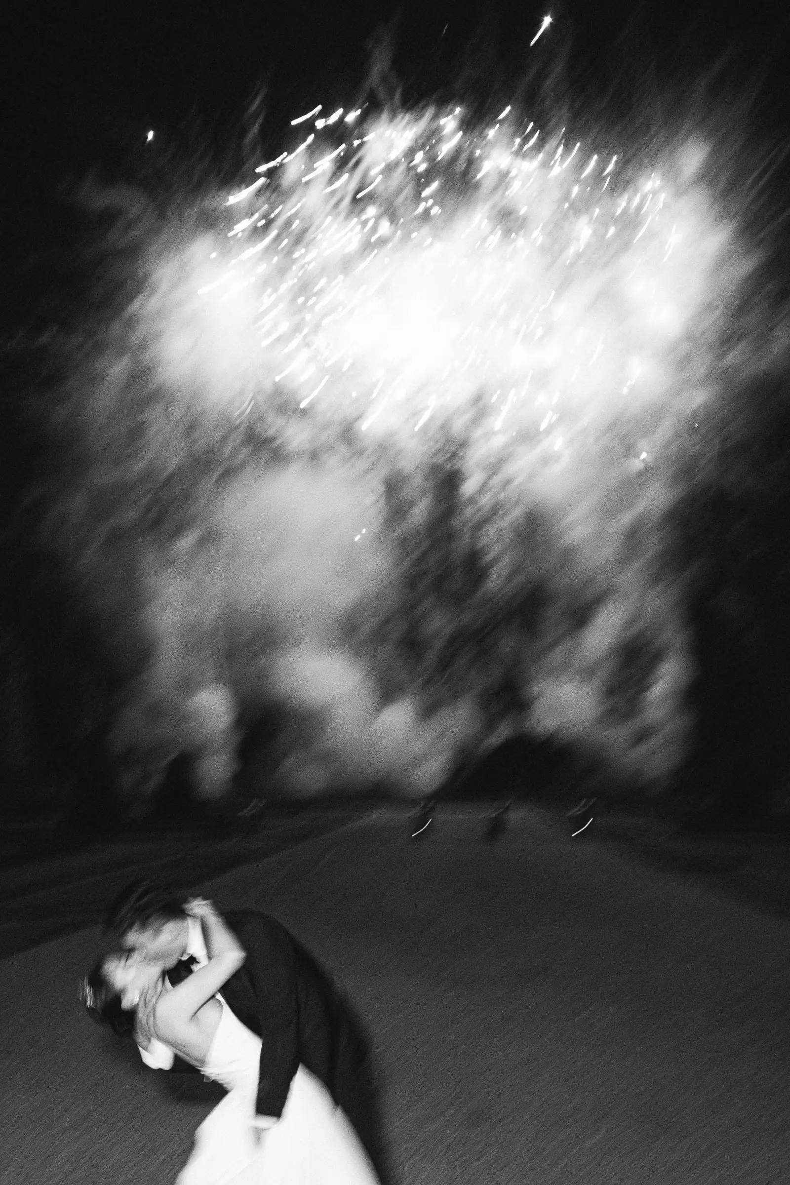 A garden ceremony, summer rain and an evening that ended in fireworks