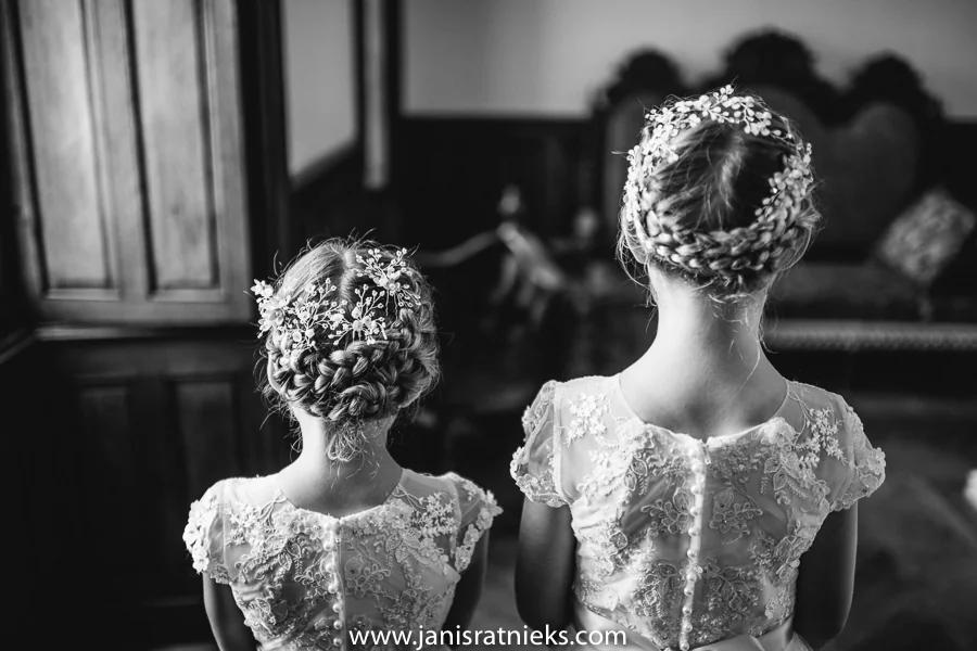 flower girls wedding photo