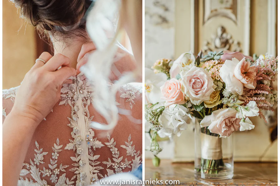 Blush and White bridal bouquet