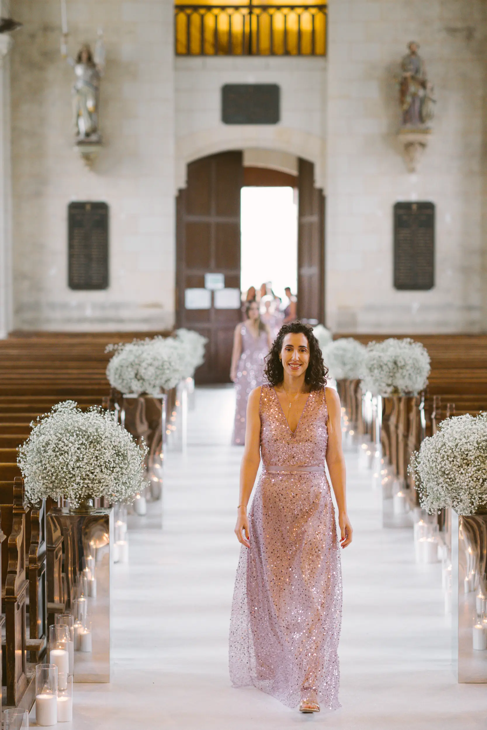 Château Challain wedding — village church ceremony