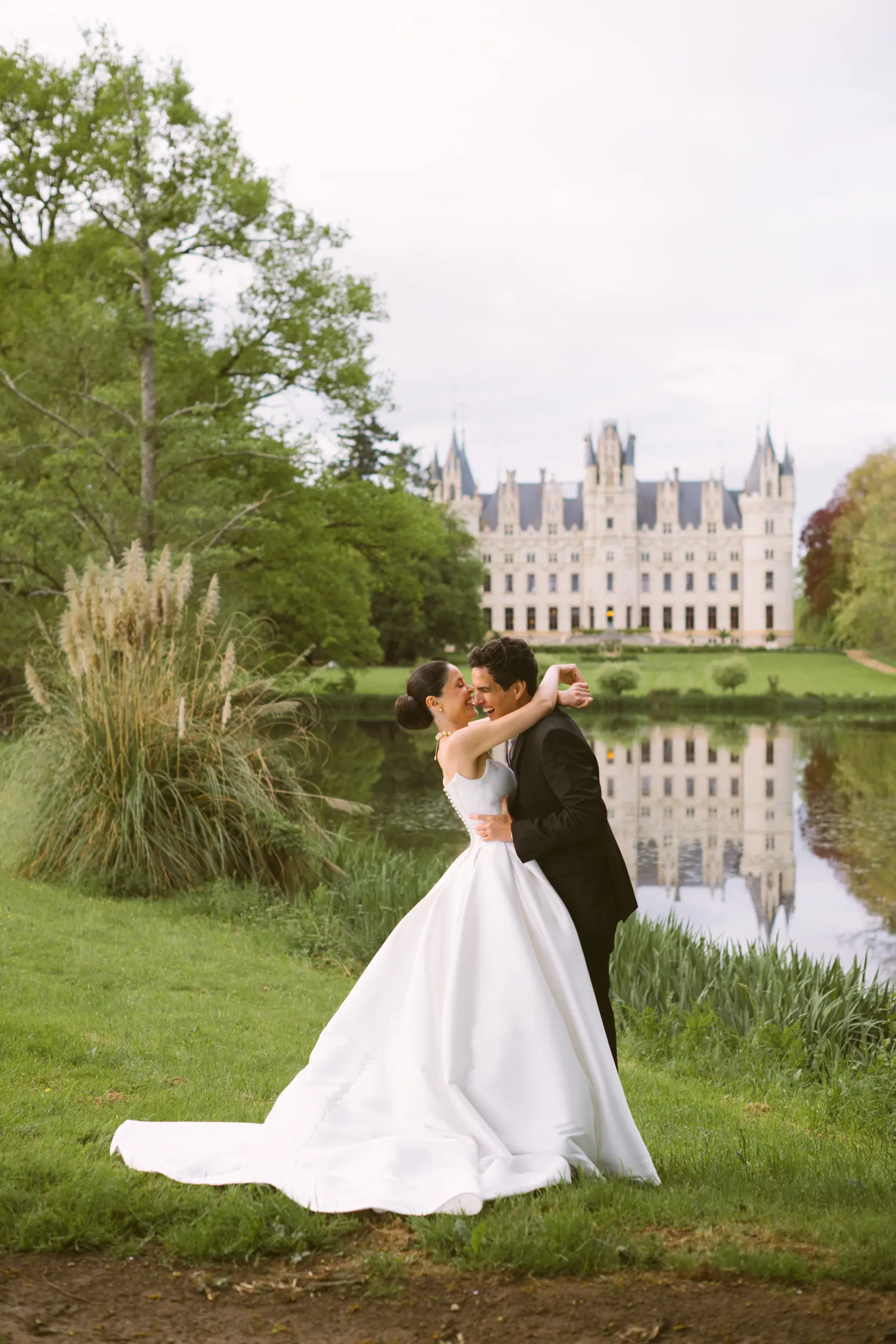 Château Challain wedding — garden