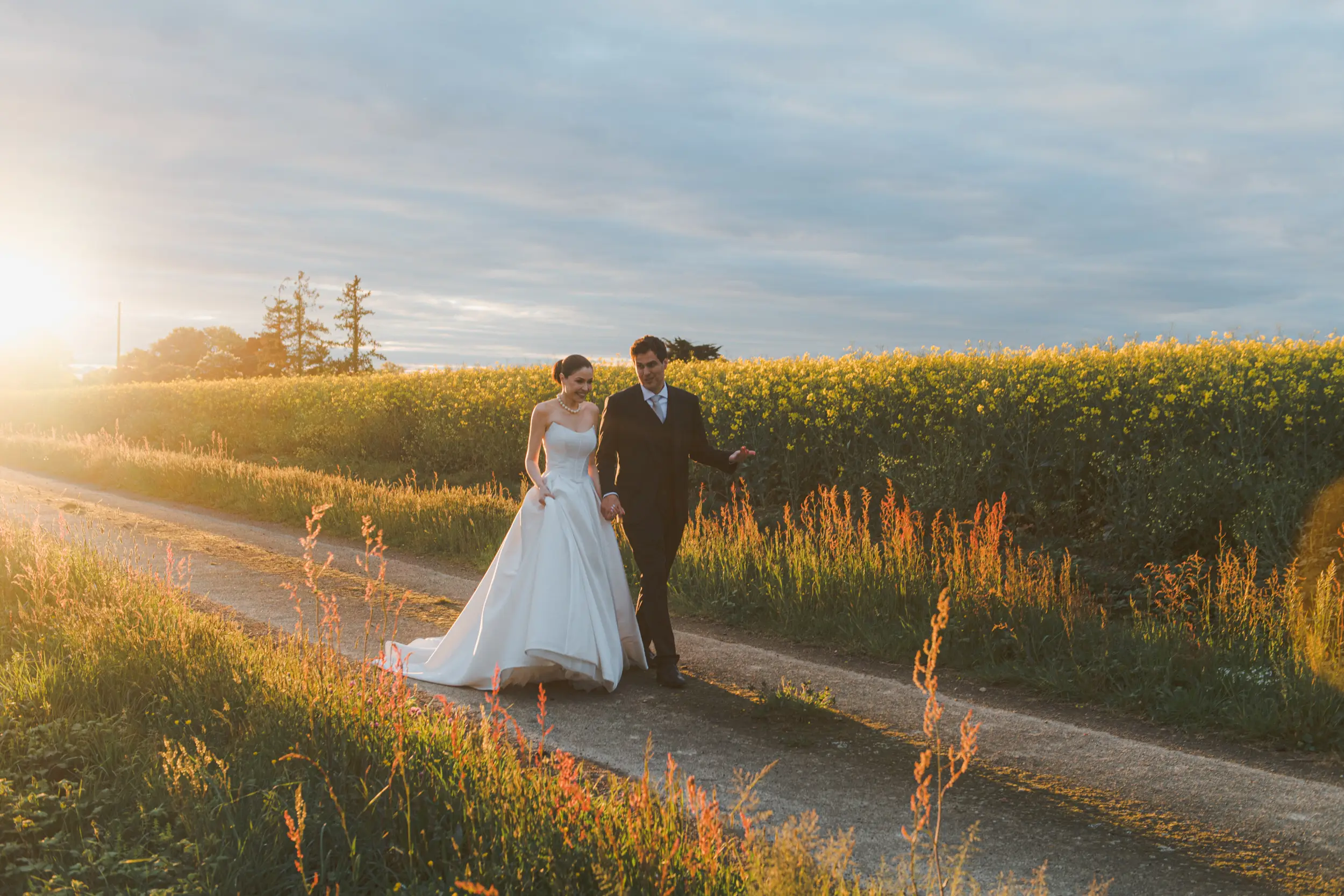 Château Challain wedding — garden
