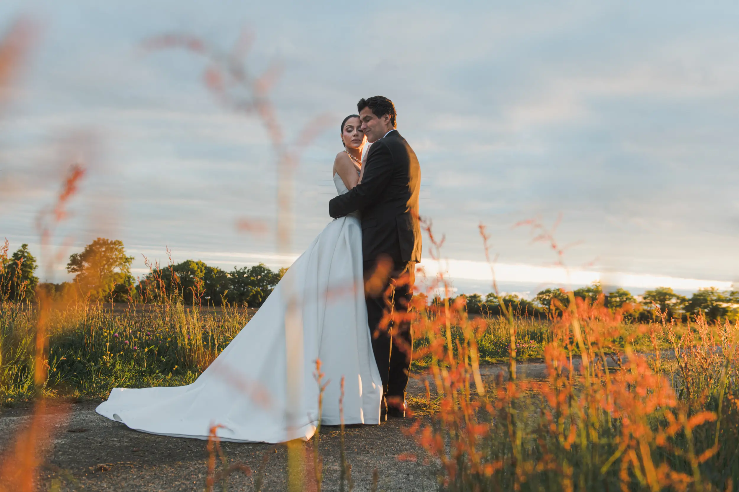 Château Challain wedding — garden