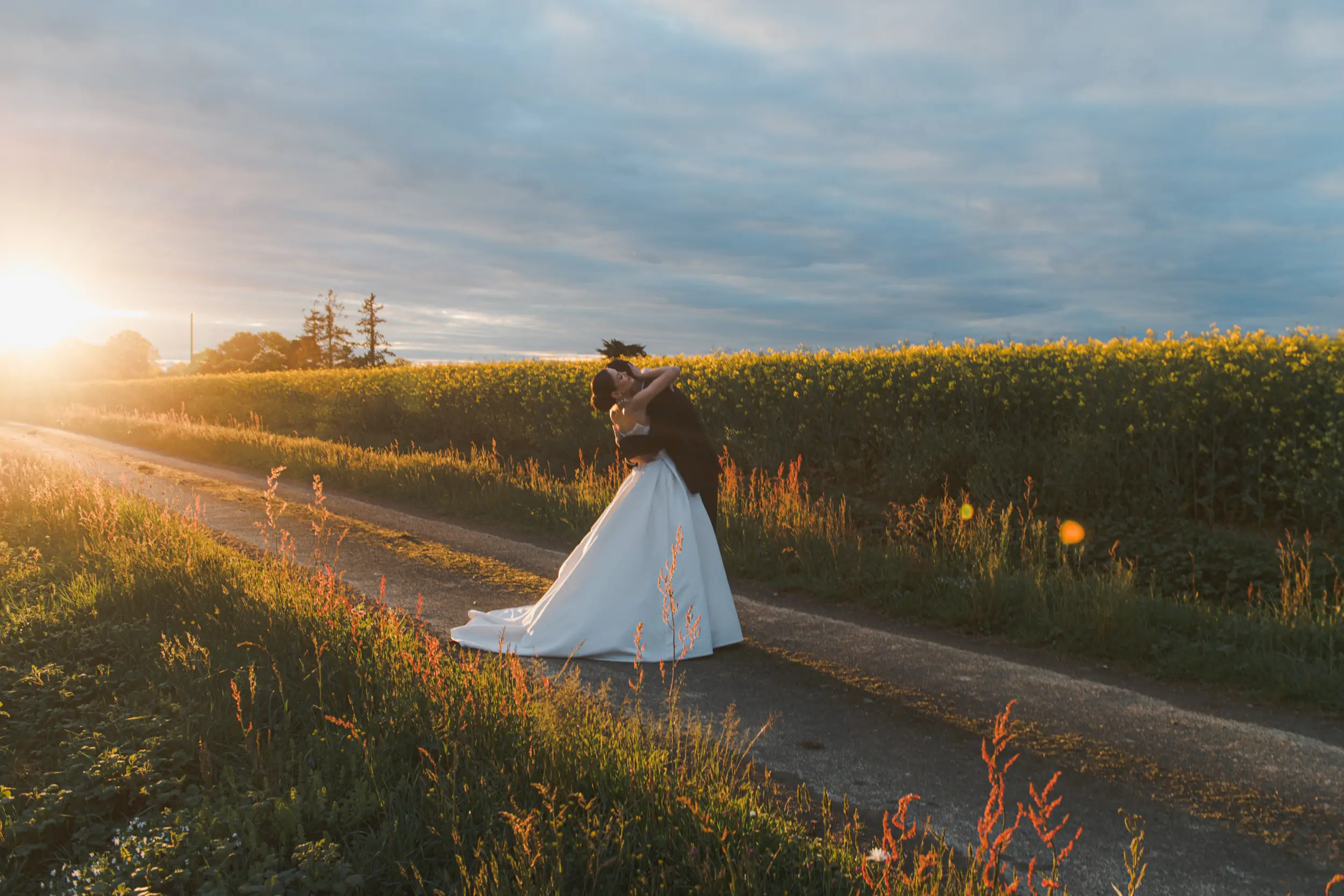 Château Challain wedding — garden