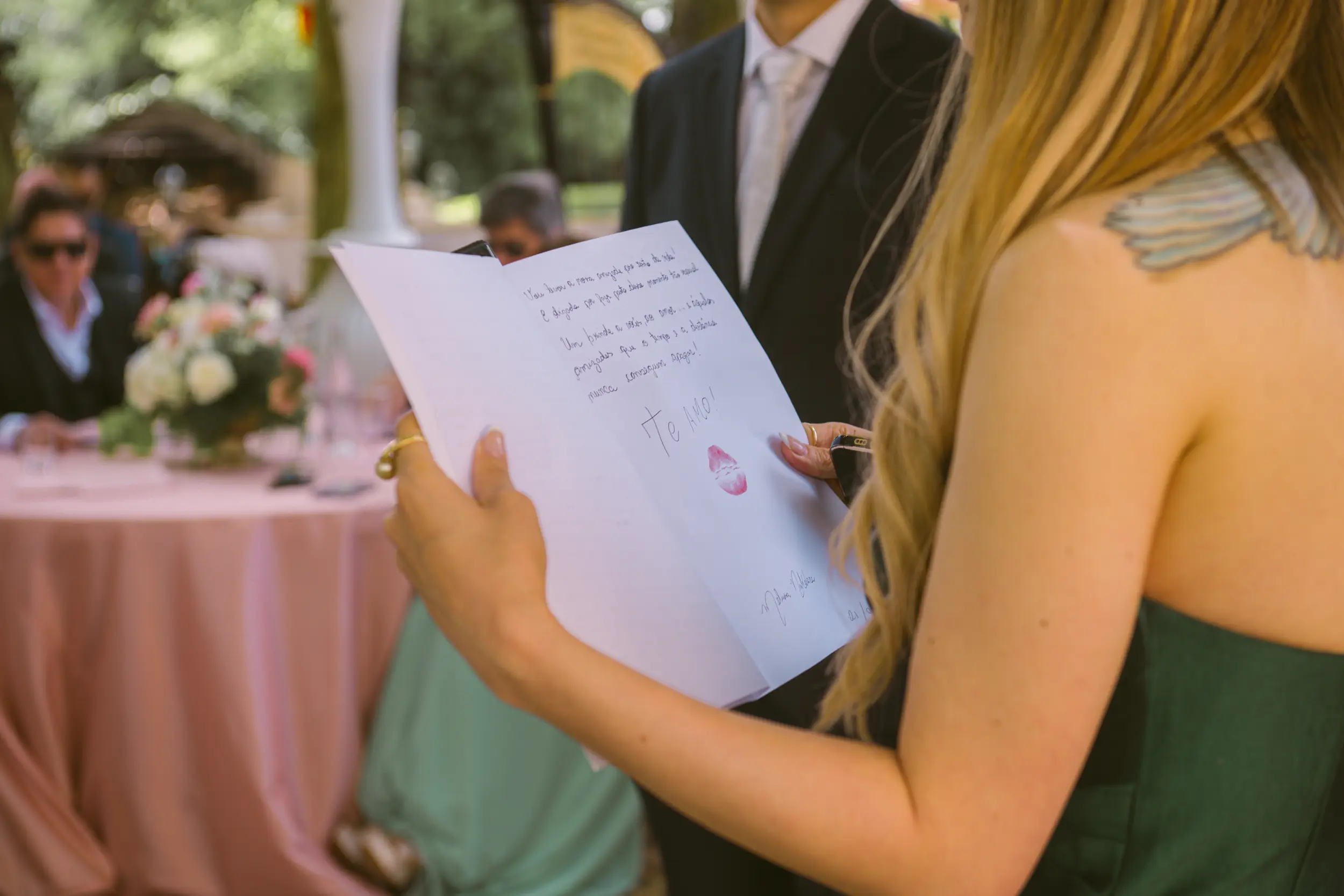 Château Challain wedding — lobby reception party