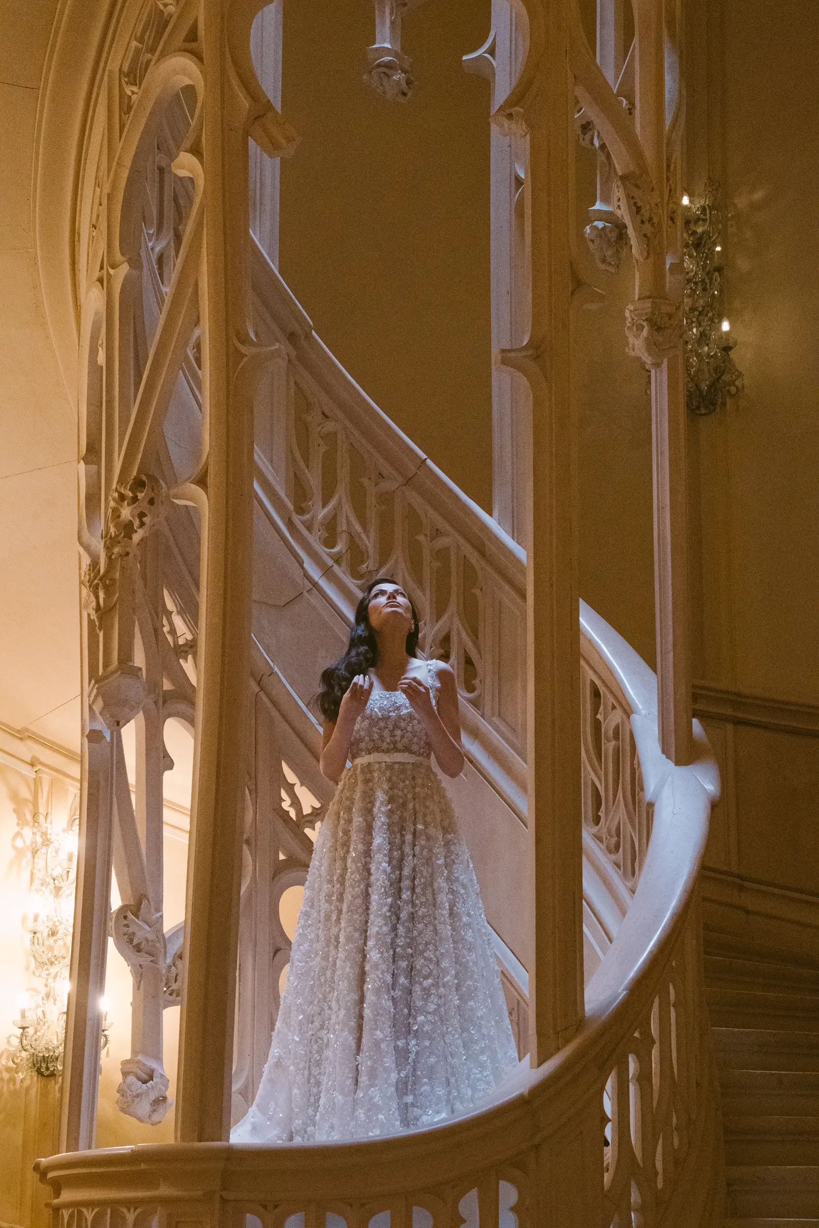 Château Challain wedding — sakura garden photoshoot