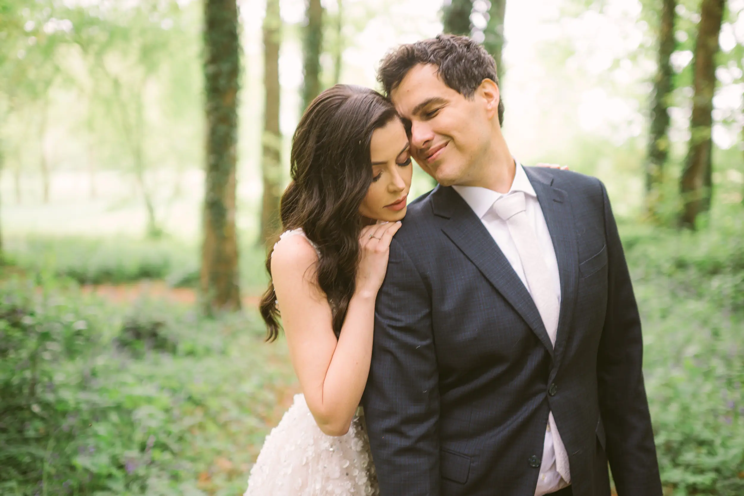 Château Challain wedding — sakura garden photoshoot