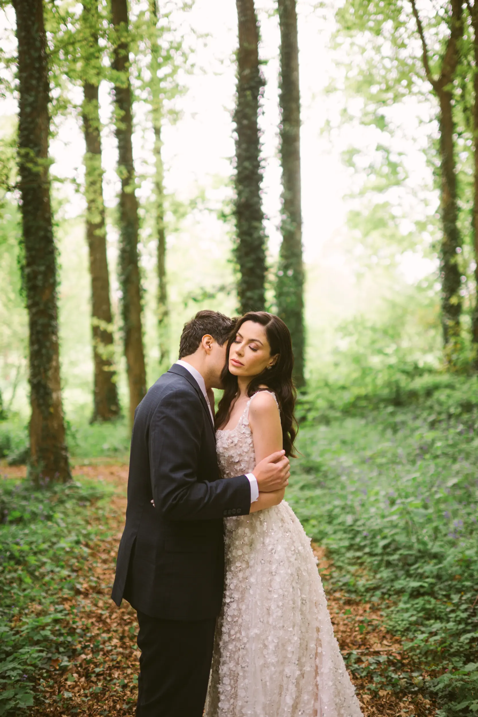 Château Challain wedding — sakura garden photoshoot
