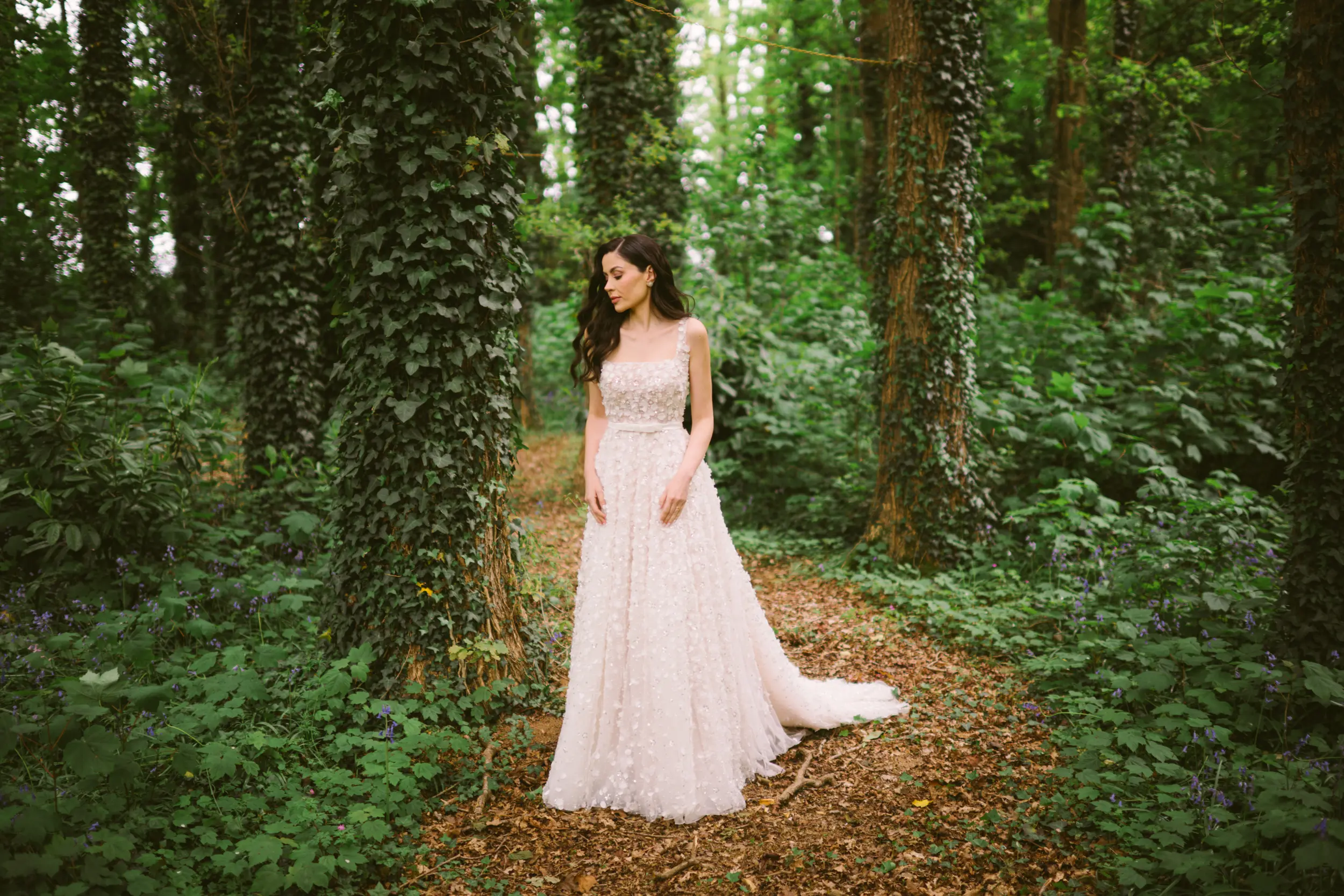 Château Challain wedding — sakura garden photoshoot