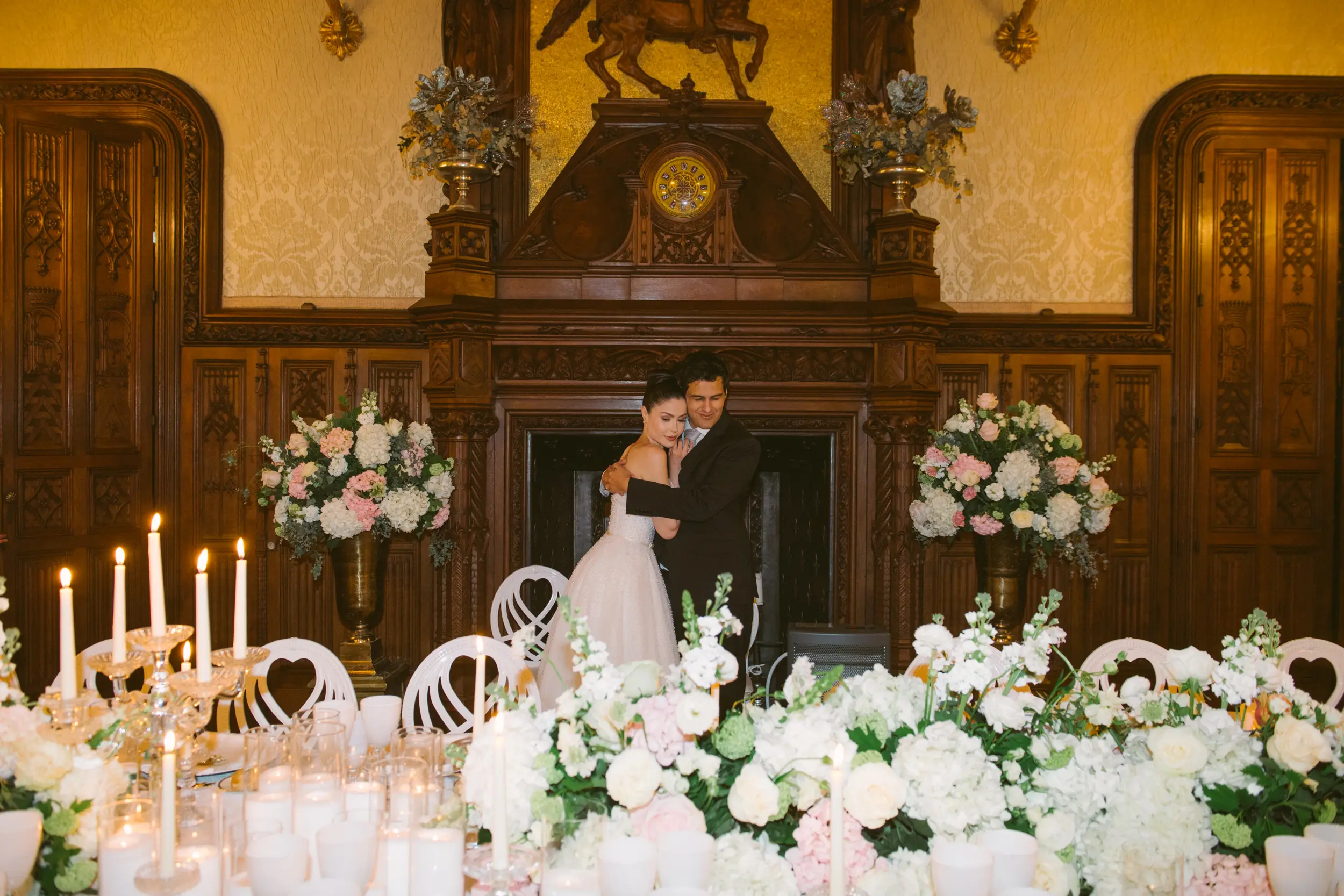Château Challain wedding — gazebo ceremony