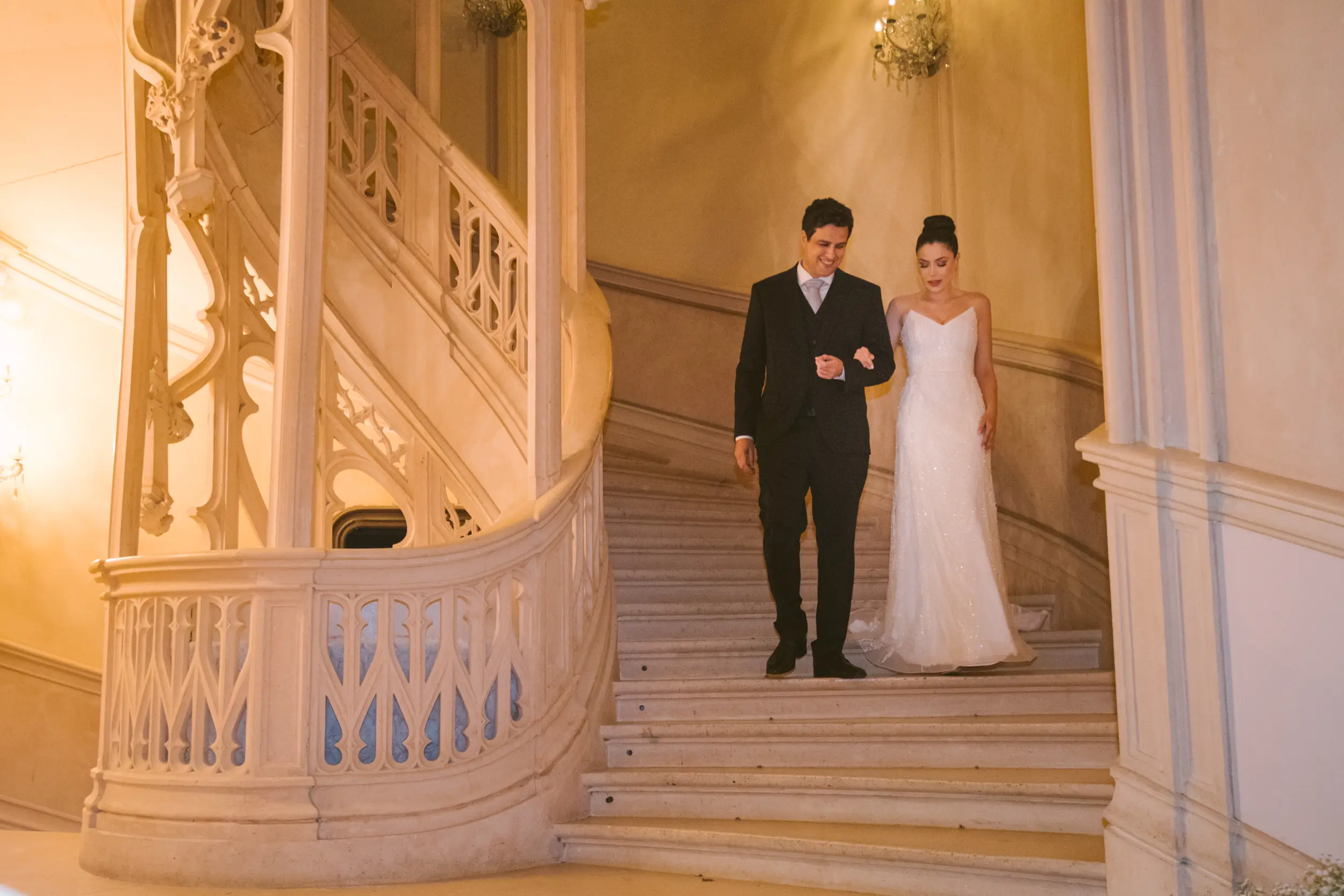 Château Challain wedding — gazebo ceremony