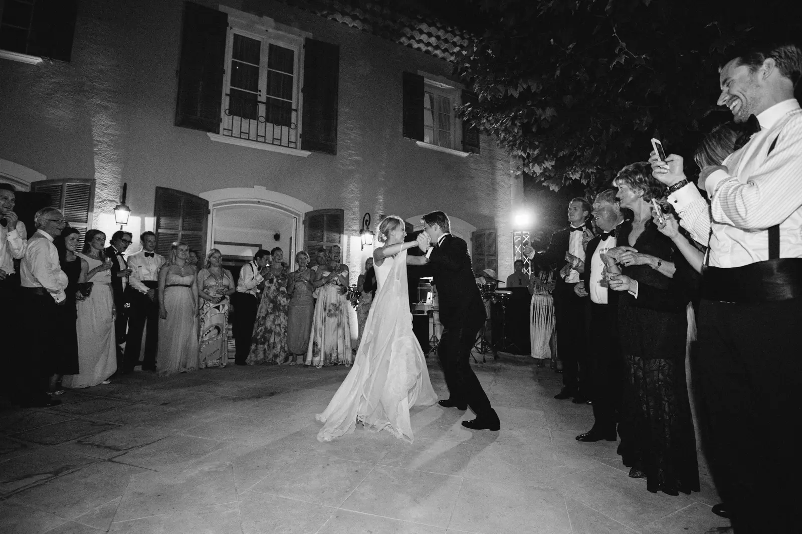 Catherine and Philip’s Royal Mougins poolside dinner and evening celebration