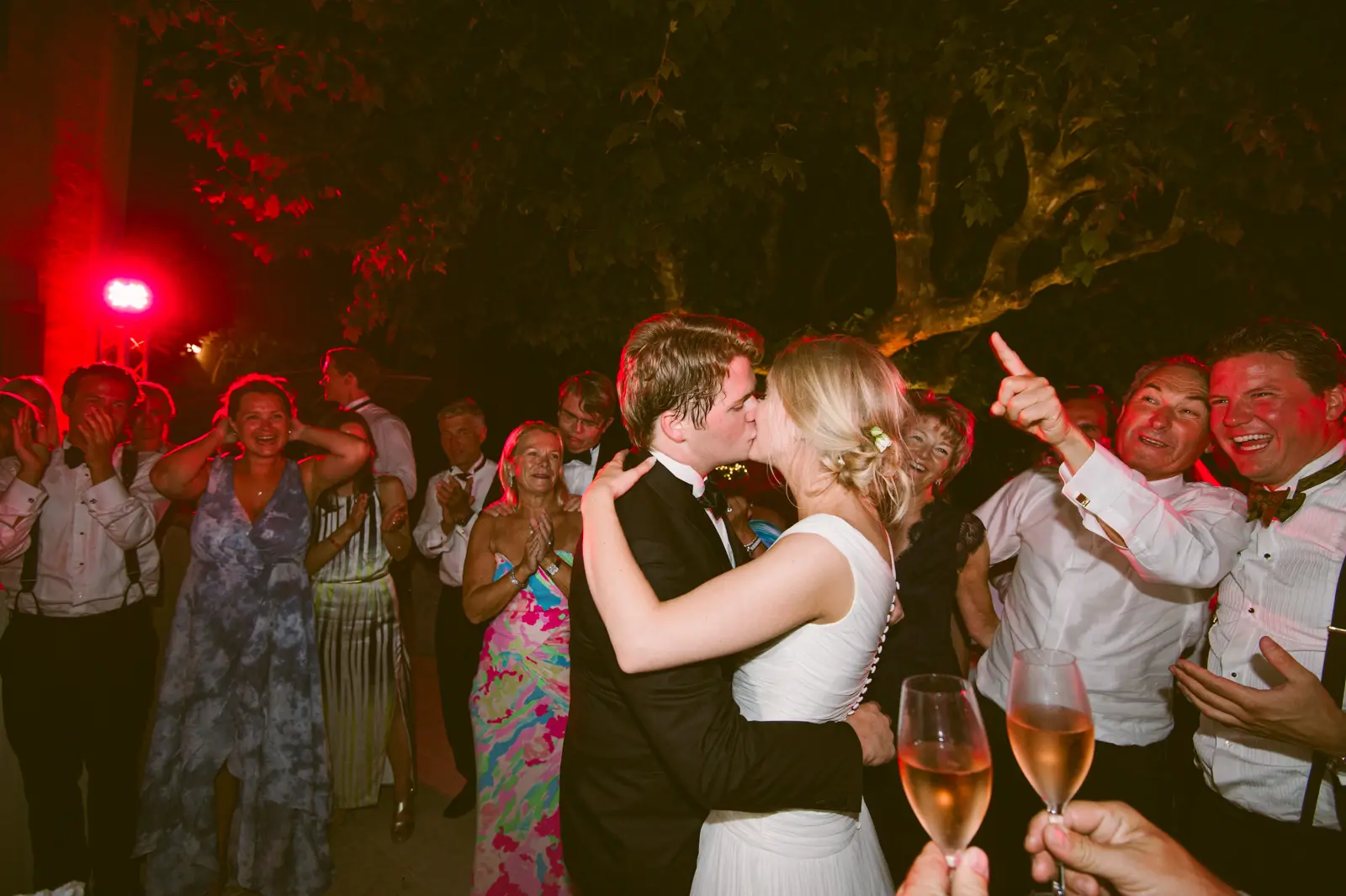 Catherine and Philip’s Royal Mougins poolside dinner and evening celebration