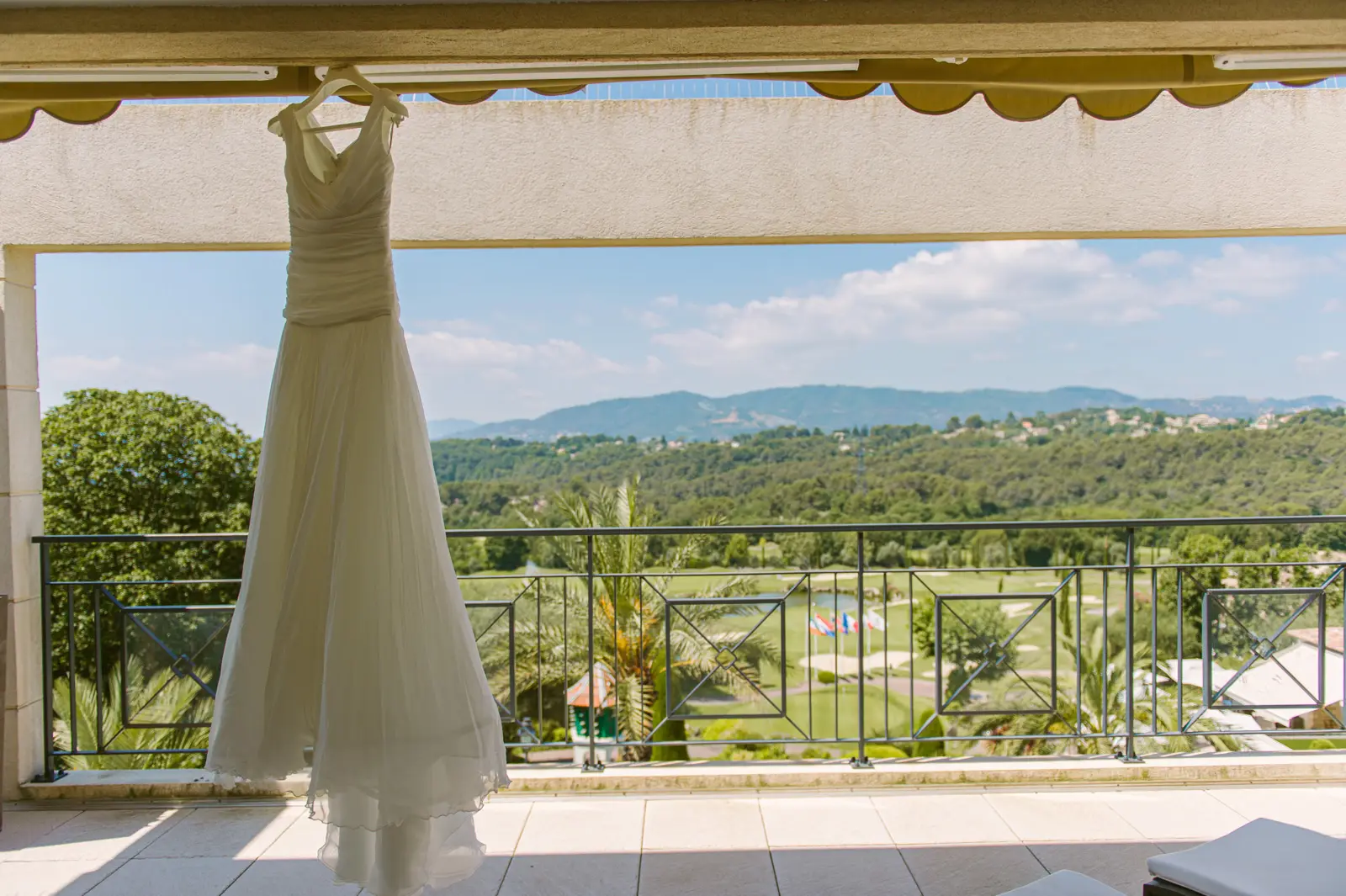 Catherine preparing for her wedding near Royal Mougins in the South of France