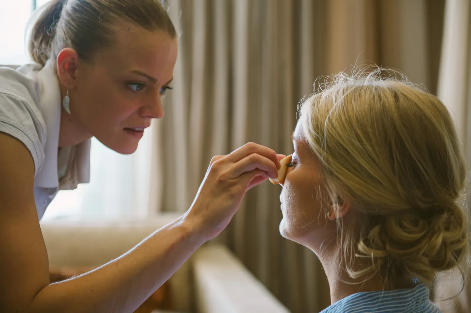 Catherine preparing for her wedding near Royal Mougins in the South of France