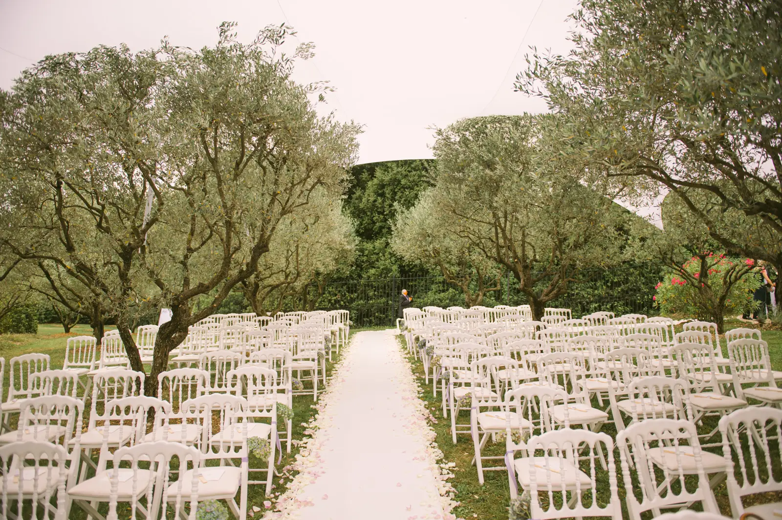 Catherine and Philip’s olive-garden wedding ceremony near Mougins