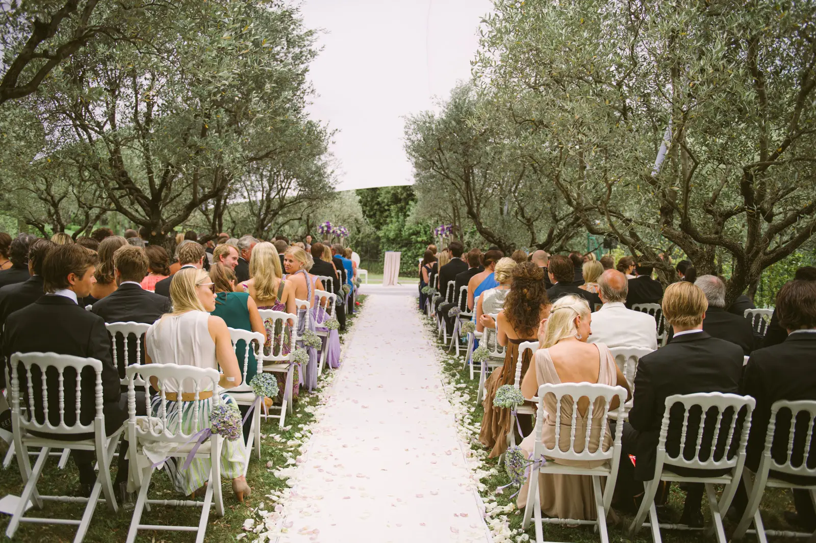 Catherine and Philip’s olive-garden wedding ceremony near Mougins