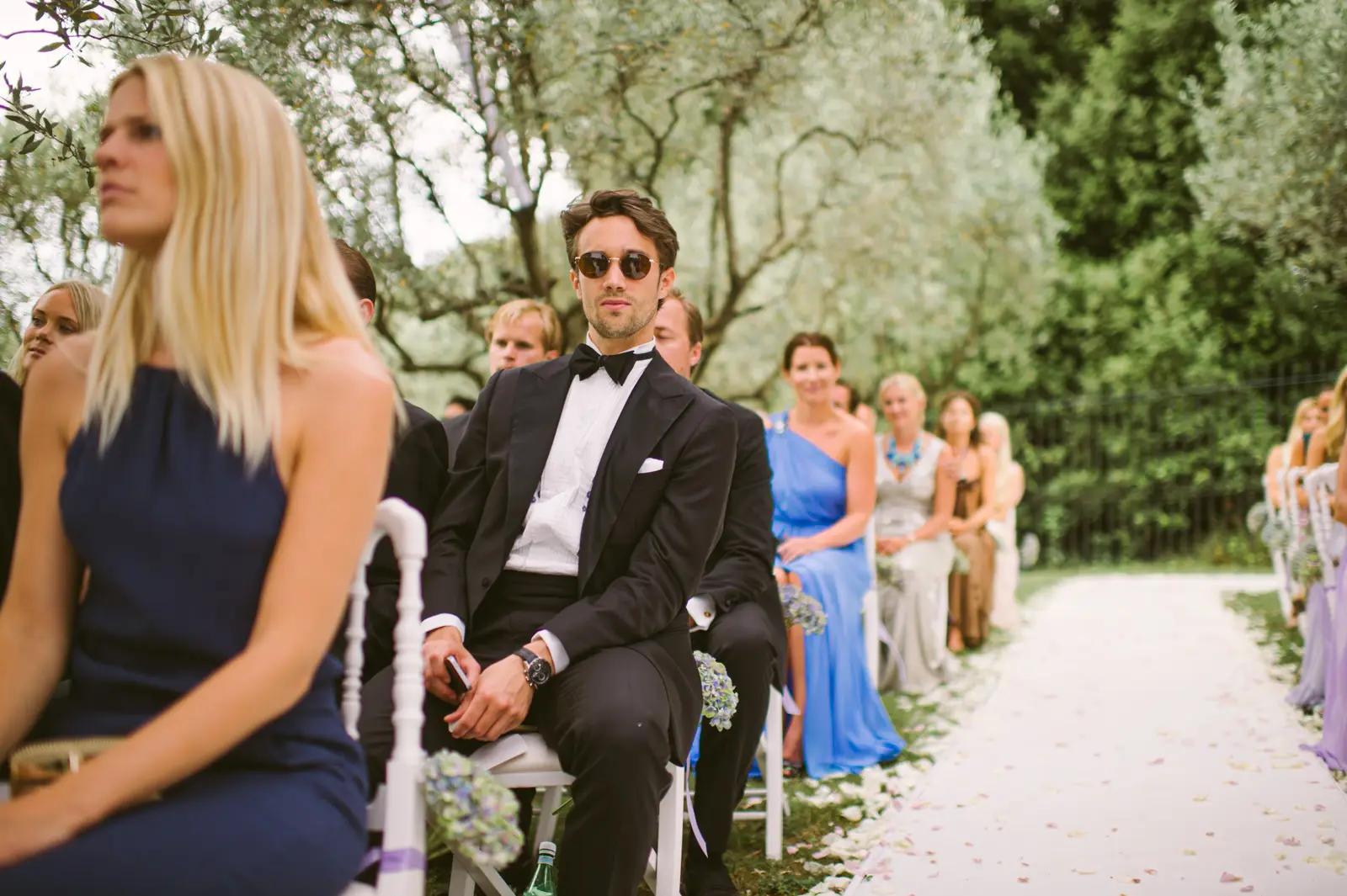 Catherine and Philip’s olive-garden wedding ceremony near Mougins