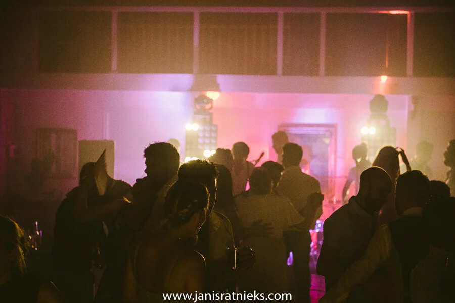 chateau wedding party