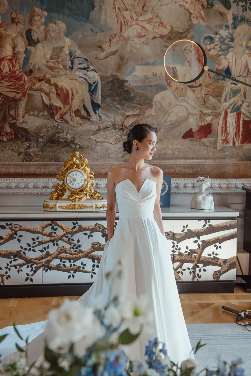 Elegant bridal glow - Radiating beauty on your wedding day.