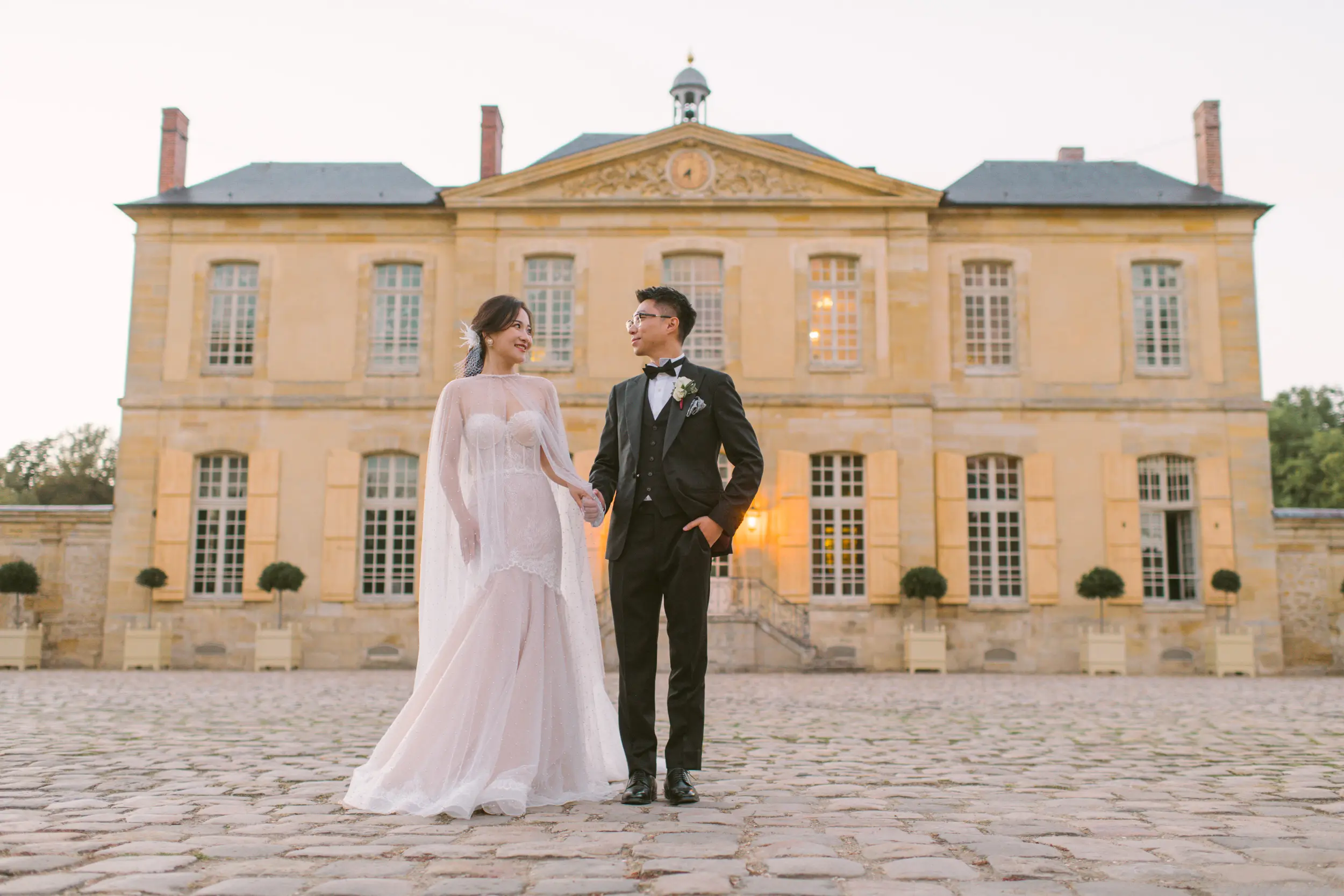 Château de Villette wedding photography near Paris with elegant French estate atmosphere