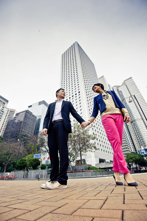 Giney and Andy during their Hong Kong engagement photo shoot