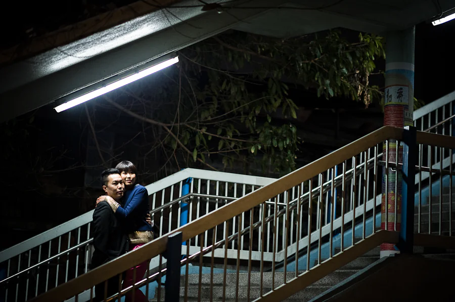 Giney and Andy during their Hong Kong engagement photo shoot