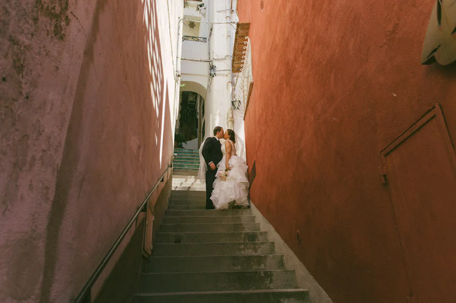 Wedding photos in Positano on the Amalfi Coast