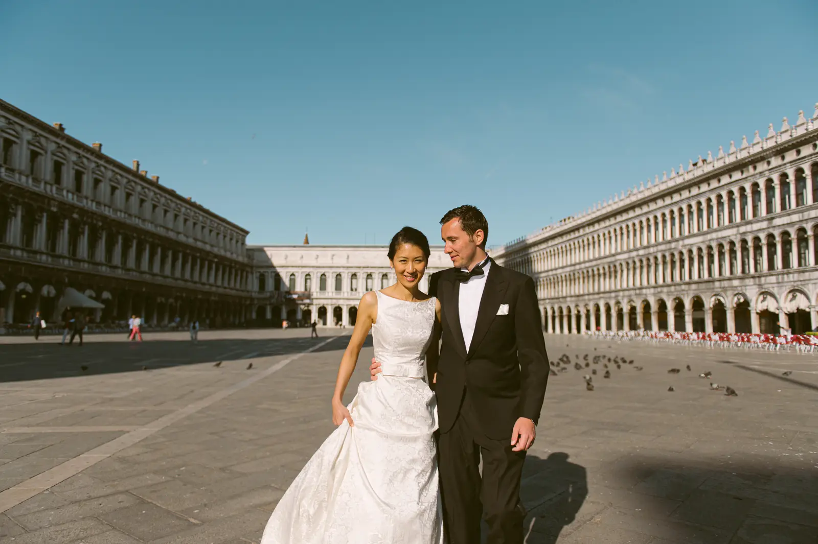 St Mark’s Square at 6:30 in the morning